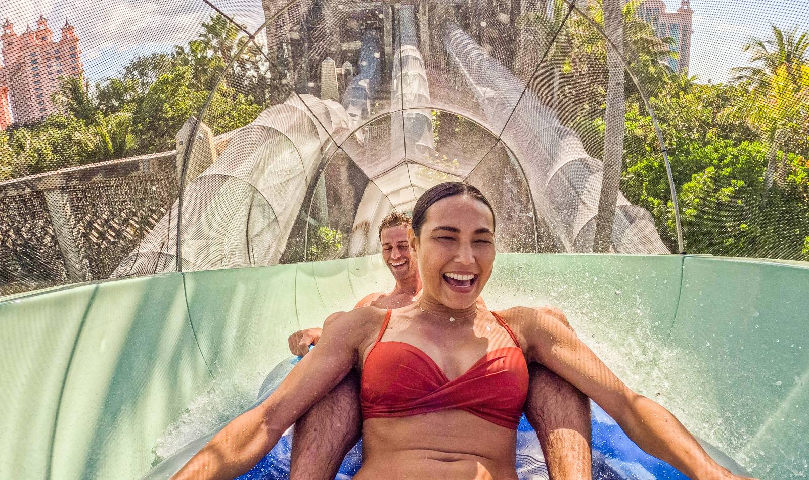 atlantis aquaventure power tower slide couple